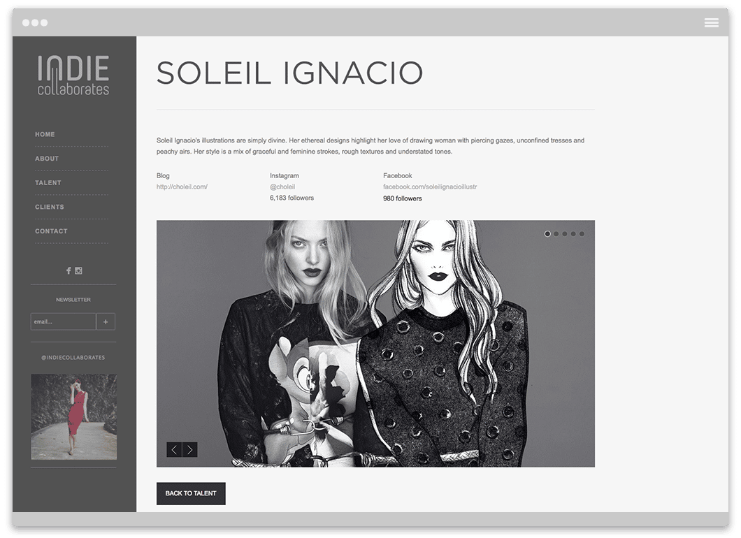Indie Collaborates - Website Design