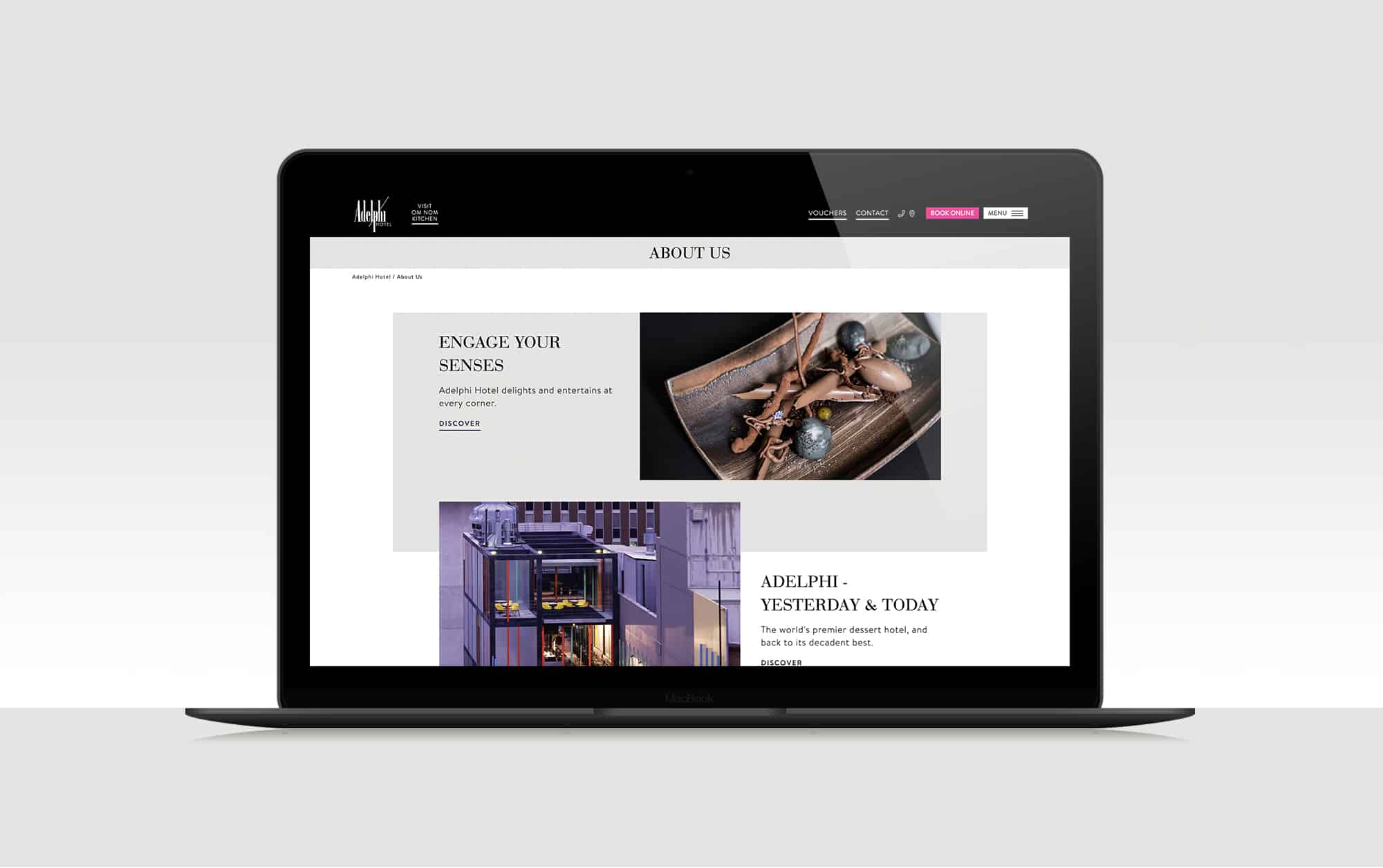 Adelphi Hotel - Website Design